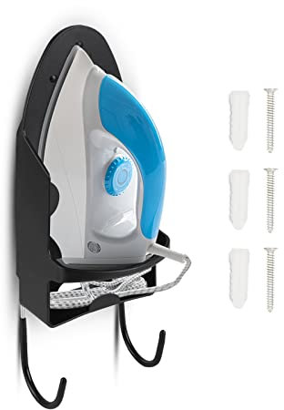 Pesine Support de porte de placard avec support en fer et support pour ranger le fer chaud