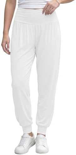Love My Fashions® Women Plain & Printed Ali - Baba Harem Baggy Style Trouser Ankle Cuff Elastic High Waist Full-Length Pajama Gym Sports Casual wear Yoga Pants