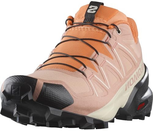 Salomon Speedcross Damen Trail-Laufschuhe, Outdoor-bereit, Stabilität, Passform, Cameo Brown, 39 1/3