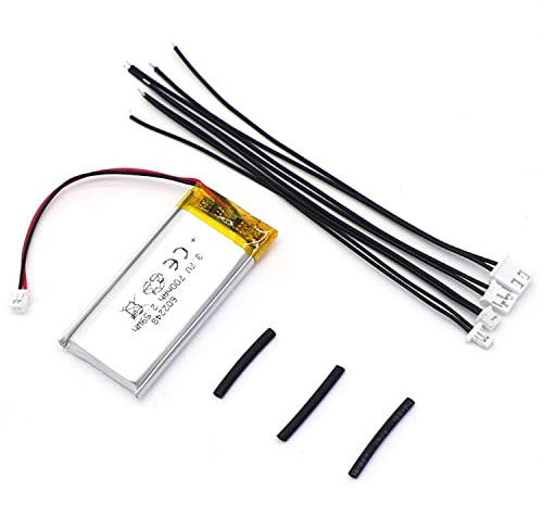 SHAWOROCE 602248 3.7V 700mAh Li-Po Battery Replacement fits Sena SMH10 SMH10R SMH10D SMH10-11 SR10 Intercom Bluetooth Headset Motorcycles Built-in Battery+3 JST Plug