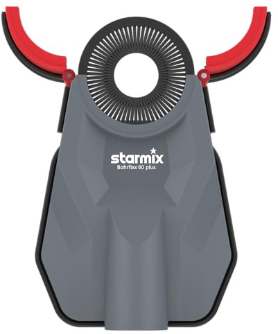 Starmix Bohrstaub-Düse Bohrfixx 60 Plus, haftet selbst an der Wand, auch geeignet für größere Bohrlöcher, 110134