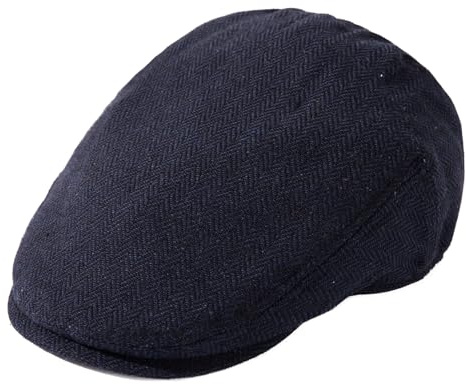 TOP-EX L/XL/XXL/XXXL Casquette plate en laine mélangée pour hommes, casquette à visière en tweed, casquettes style gavroche, casquette bec de canard pour hommes pour le golf et la pêche, L