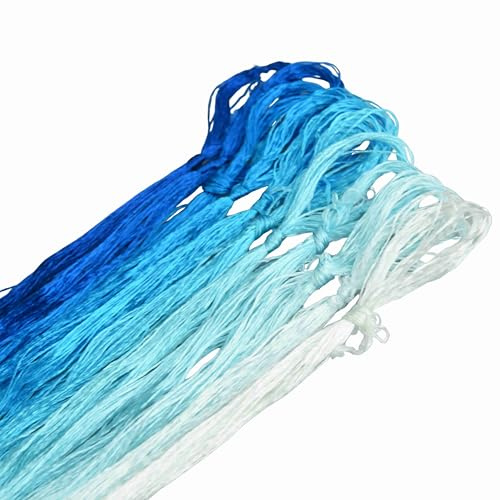 MINGGUXIUYI hilo de seda de morera – seda natural pura, ideal para bordado a mano, tejido, joyería DIY y kits de manualidades (29)