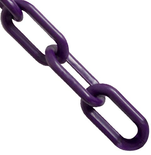 Mr. Chain Plastic Barrier Chain, Purple, 1-Inch Link Diameter, 25-Foot Length (10023-25)