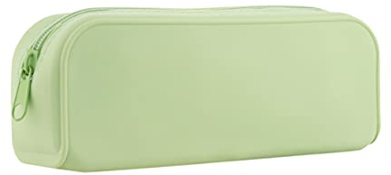 OFITURIA® Silikonfodral med dragkedja - Barnens skolväska med 1 fack 195x55x75 mm (Grön)