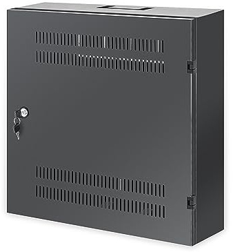 Intellinet 713689 Schrank 19 Zoll mit niedrigem Profil mit horizontalen Pfosten 4U und vertikalen 2U Schwarz