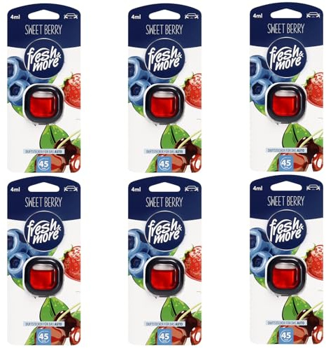 Fresh & More Auto-Lufterfrischer Clips Sweet Berry - (6er Pack) 4ml