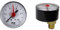 ENVIRON- Manometer 1/4 ØDN50 Anschluss Waagrecht | 0-10 bar | Druckluft und Wasser Vakuum | 1/4 zoll Druckmanometer Wasserdruck Heizung Pool Unterdruck Heizungsmanometer