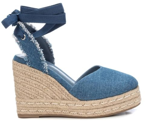XTI - Scarpa con Chiusura a Nastro da Donna, Colore: Bianco, Taglia: 37, Navy, 38 EU
