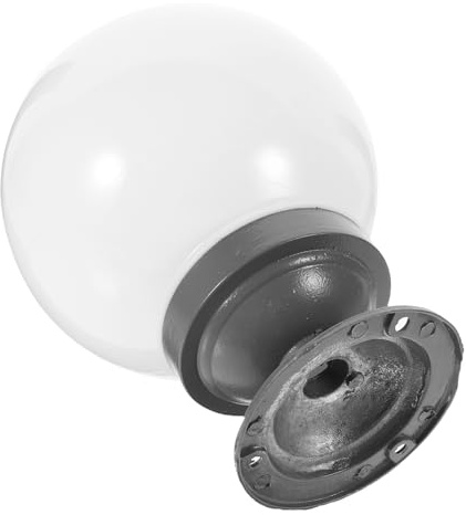 ANDRESLAD Pantalla De Lámpara Esférica Para Poste Cubierta Protectora Ligera y Diseño Simple Instalación Fácil Para Lámparas De Pared Exteriores y Jardín