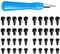 Türklingel-Schraubendreher mit 40 T 6 und T15 Schrauben, Doppelseitiger Torx-Schraubendreher, Sicherheits-Schraubendreher für Ring-Türklingel, Video-Türklingel(COLOR:Blau)