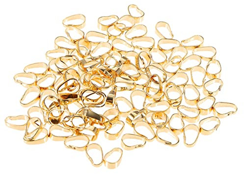 Gadpiparty 100pièces Fermoirs Pour Pendentifs Boucles De Liaison Accessoires Diy Pour Colliers Et Bracelets De Cheville