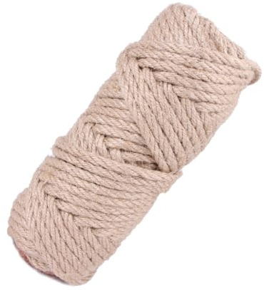 Zymoplas Corda di sisal Corda per albero di gatto ad resistenza Forte resistenza alla trazione per pilastro antigraffio fai-da-te Comoda cinghia artigianale all'aperto, 30 cm