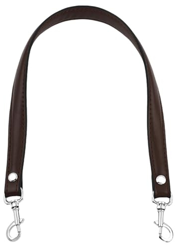 Correa de repuesto de moda con herrajes dorados para un solo hombro o axilas, fácil de usar, cinturón de moda, café, silver buckle