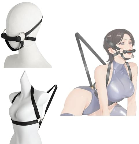 TGHYRF Bâillon buccal en silicone for chien, bâillon souple BDSM, écarteur de bouche, jouet sexuel for femmes, hommes et couples