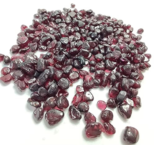 Natural granat för smycken som tillverkar DIY-armband halsband Material Polerat stenrock grus Gem tumlade (färg: 3-5 mm 100g)