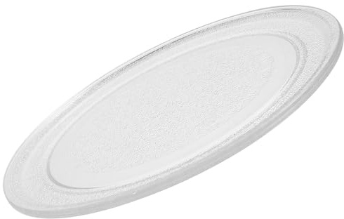 OSALADI Plato Giratorio de Vidrio para Microondas 24,5 Cm, Placa de Repuesto para Horno Microondas, Bandeja de Cocción Resistente y Compatible, Accesorios para Uso en Cocina Diaria