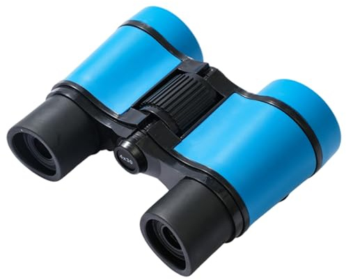 Binoculares para niños 4X 30 mm Vista Clara Binoculares para niños pequeños Mini telescopio con Cuerda para observar Acampar al Aire Libre para Mini telescopio de Juguete.