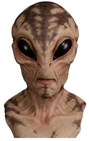 Heltäckande Alien Ansiktsmask Skräckinjagande Heltäckande | Kuslig Skrämmande Alienmask För Rollspel Maskerad Föreställning Samling Karneval Cosplay Kostym Scen Fest Utomhus