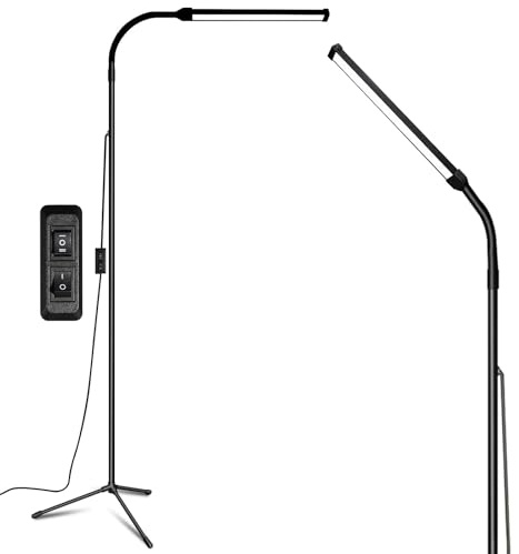 Led Floor Lamp for eyelash extensions Standing light Floor Lamps for Office Standing Lamp Brightness eyelash lamp tattoo Light Eye Caring Reading lamp for Bedroom makeup light lash light extension