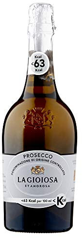 La Gioiosa Prosecco Spumante Brut DOC 63 Kcal Lower Sugar, 75cl, Pack of 1