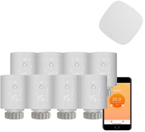 Qiumi WiFi Zigbee3.0 TRV Thermostat Ventil Thermostat Heizkörper Controller Heizung Google-Home Alexa Voice & APP Fernbedienung