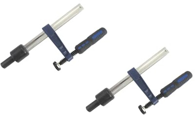 Taytools 388091 2-Pack of Quick-Adjust Vertical Workbench Surface Hold Down Clamp, Holdfast, Fits 3/4” Dog Holes
