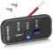 Linkstyle Prise 3 Ports 12 V, PD3.0 Type C, QC3.0 USB 2,4 A, Adaptateur de Charge Rapide pour Voiture et Marine
