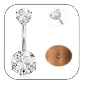 Diamday Piercing Nombril Titane Piercing Nombril Anneau 14G