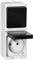 MIRATIC Prise Electrique Murale Simple ou Double Prise Exterieure Etanche avec/sans interrupteur Va et Vient Prise en Saillie Multiprise Exterieur Etanche (prise avec interrupteur)