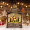 Joellfuner Weihnachtslaterne Led, Weihnachts Schneekugel Laterne mit Musik, Weihnachtslaterne mit Schneegestöber als Weihnachtsdeko Tischdeko, für Erwachsene Kinder Geschenk (B1)
