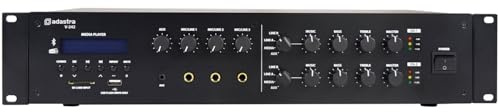 Adastra | V-242 Dual Zone 100V Advanced Mixer-Amplifier with Dual-Zone Output 2 x 240W and Bluetooth, DAB+/FM and USB/SD Media Player