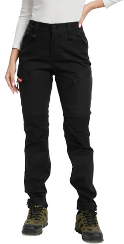 WORK IDEA Pantalon de randonnée pour Femmes, Coupe Slim Stretch, imperméable, adapté aux activités de Plein air.
