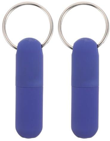 COSMEVIVI Porte-clés coupe-cigares (lot de 2) outil portable en métal pour ouvrir les trous de cigares - emporte-pièces pour fumer - accessoire coupe- de poche