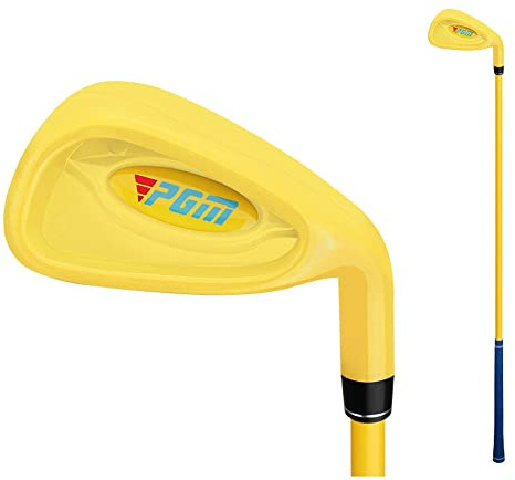 Barn golfklubb 7# järn 38 graders loft kolaxel golfjärn för 2-5 år nybörjare pojkar och flickor i enskilda klubbar sport (2-3 år, gul)