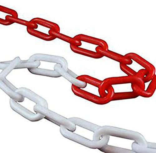 10m Marwotec Absperrkette rot/weiß - 8mm Kette - Kunststoffkette 10 m im Beutel