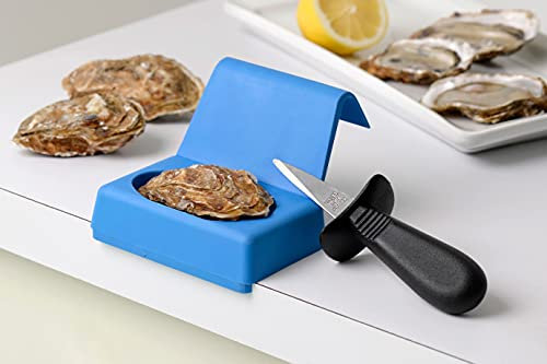 patisse 883CHC Kit apertura ostriche sicura con coltello da ostrica + Cal'Oystres MADE IN FRANCIA, Blu