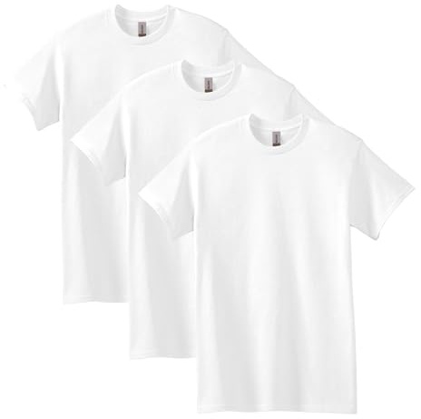 Gildan Men's, Heavy Cotton T-Shirt, Style G5000, White, L