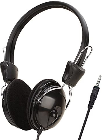 Karlak over ear headphones,Over-ear Headphones Earphones with Cable 3.5mm Plug for Computer Laptop Music Listening Game Video Watching