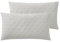 JOTEX Calm Kissenhülle 2er Set - Oeko Tex® Standard 100 Zertifiziert Kissenbezug aus hochwertigem Polyester - Weiß, 90 x 50 cm