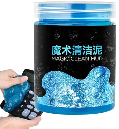 Gel de limpieza de automóviles - Pastería de limpieza | Gel limpiador de limo de coche | Limo más limpio | 200 g de barro no abrasivo ecológico fácil de usar para parabrisas de interior mantenim