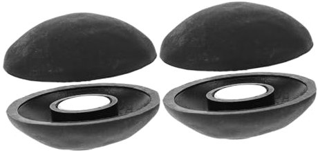 Lurrose 4 Stück dekorative Beschläge für Garagentore scheunentür Garagentor Dekoration Garagenzubehör Hardware Innere Scheunentor Zubehör Magnetische Dekoration als Zubehör Plastik Black