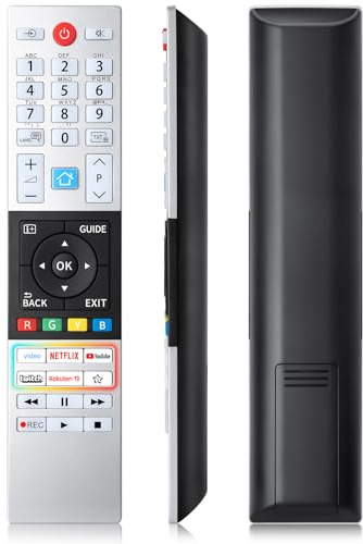 para Mando-Toshiba-TV, Universal Mando a Distancia para Original Toshiba Smart TV (Sin Función de Voz)