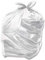 100 x White 90L Medium-Duty (28 Micron / 112 Gauge) Alina Coloured Refuse Sack / Polythene Dustbin Liner / Plastic Bin Bag / 90 Litre White Garbage Bag (100 Sacks)