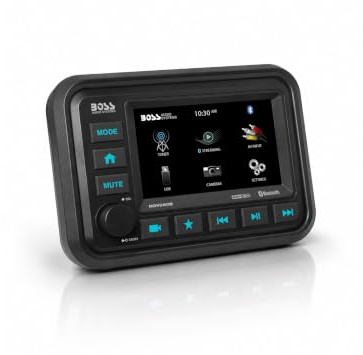 BOSS Audio Systems MGV550B Amplified Bluetooth Marine Boat Gauge Stereo