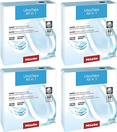 Miele Original GS CL 2406 T UltraTabs All in 1 Dishwasher Detergent Tablets, Multipack of 240 - 11657590