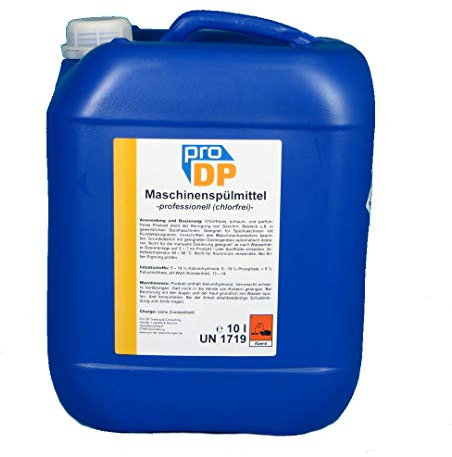 10l Pro DP Profi Maschinenspülmittel Geschirrspülmittel für gewerbliche Spülmaschinen Chlorfrei flüssig - Made in Germany