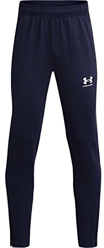 Under Armour Boys' Y Challenger Training Pant, Fast-Drying and Sweat-Wicking Football Training Pants with 4-Way Stretch, Loose Tapered Jogging Bottoms with Ankle Zips for PE