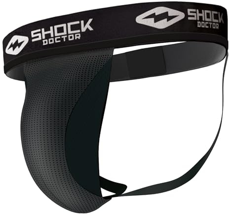 Shock Doctor 244 cm, Supporter Core con Tasca per Tazza Unisex-Adulto, Nero, Adult: Medium
