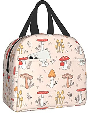 XVBCDFG Bolsa de almuerzo aislada para mujeres y niñas, bonita caja de almuerzo reutilizable para niños y hombres, bolsas de almuerzo a prueba de fugas para